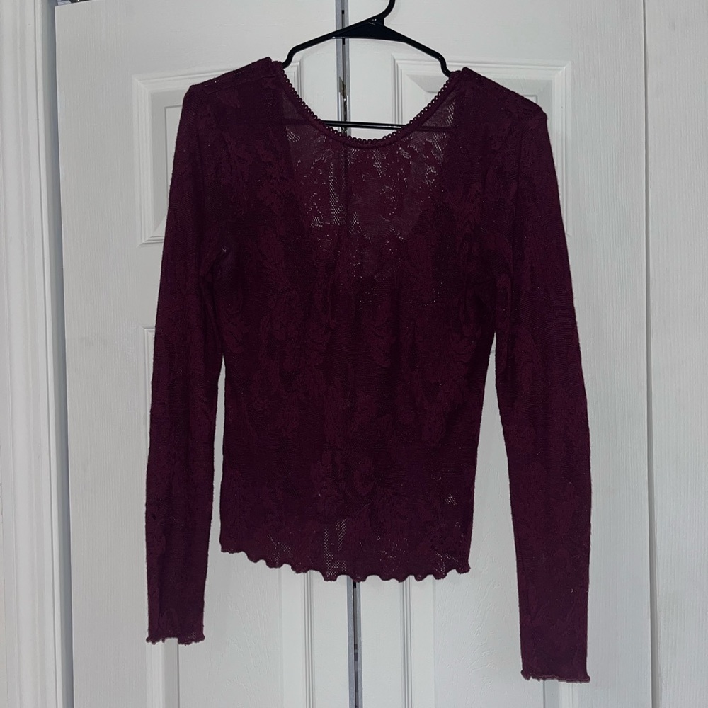 Free People Lace Shirt